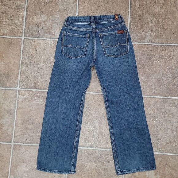 7 For All Mankind Austyn Adjustable Waist Destructed Boys Jeans 7FAM Size 5 - Picture 4 of 9